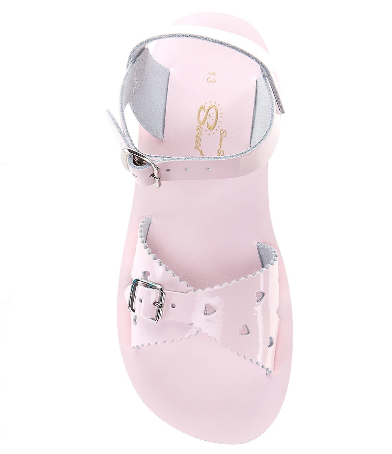 Saltwater Sandals by Hoy Girls' Sun-San Sweetheart Water Friendly Leather Sandals (Toddler)