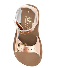 Saltwater Sandals by Hoy Girls' Surfer Water Friendly Leather Alternative Closure Sandals (Infant)