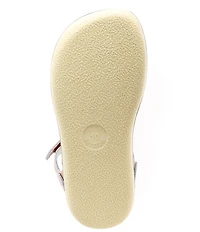 Saltwater Sandals by Hoy Girls' Surfer Water Friendly Leather Alternative Closure Sandals (Toddler)