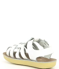 Saltwater Sandals by Hoy Kids' Sailor Water Friendly Leather Fisherman Sandal Crib Shoes (Infant)