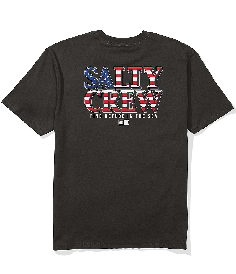 Salty Crew America Optic Logo Short Sleeve T-Shirt