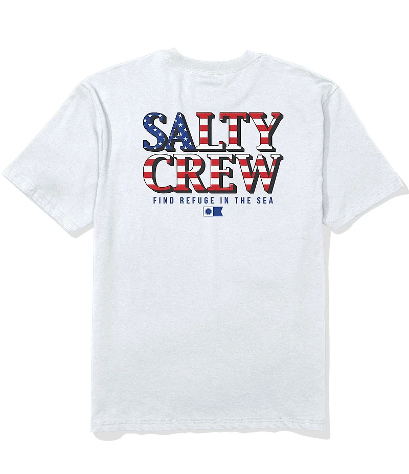 Salty Crew America Optic Logo Short Sleeve T-Shirt