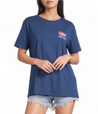 Salty Crew American Catch Short Sleeve Boyfriend T-Shirt