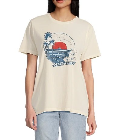 Salty Crew Beach Scene Graphic Short Sleeve Boyfriend T-Shirt