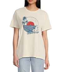 Salty Crew Beach Scene Graphic Short Sleeve Boyfriend T-Shirt