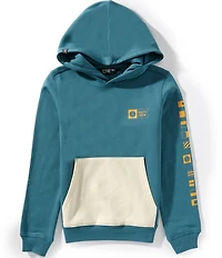 Salty Crew Big Boys Long Sleeve Alpha Coloblock Block Boys Fleece Hoodie