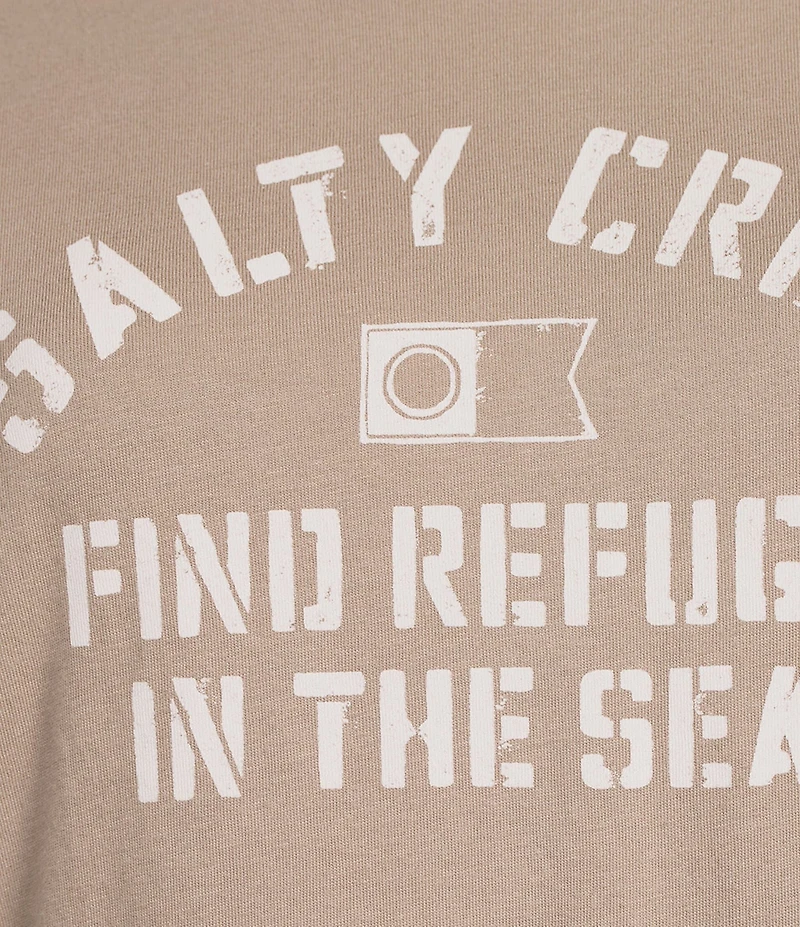 Salty Crew Boat Shop Short Sleeve Cropped T-Shirt