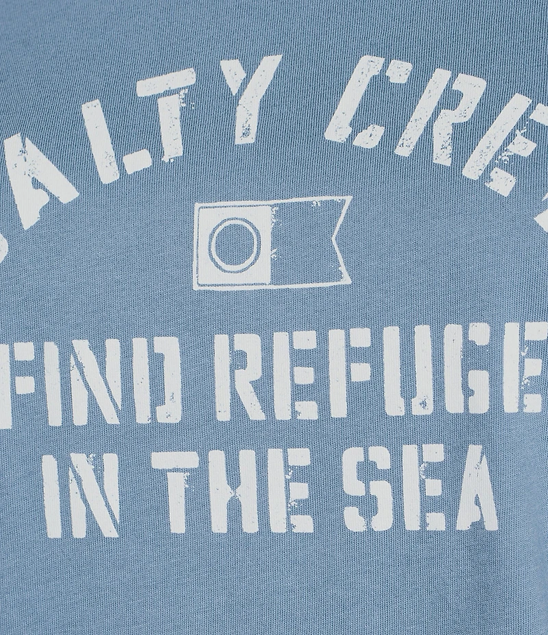 Salty Crew Boat Shop Short Sleeve Cropped T-Shirt