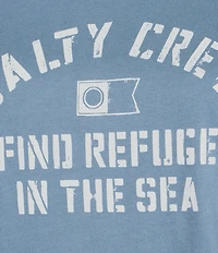 Salty Crew Boat Shop Short Sleeve Cropped T-Shirt