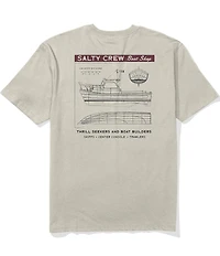 Salty Crew Boat Shop Sketch Short Sleeve T-Shirt