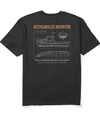 Salty Crew Boat Shop Sketch Short Sleeve T-Shirt