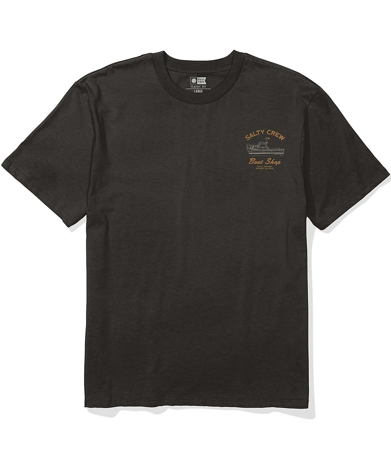 Salty Crew Boat Shop Sketch Short Sleeve T-Shirt