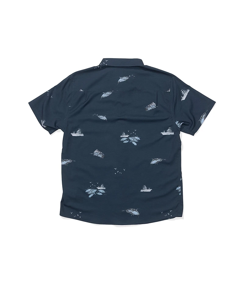 Salty Crew Breezer Printed Short Sleeve Woven Shirt
