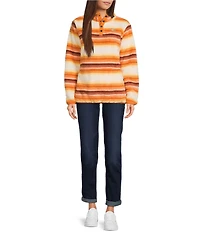 Salty Crew Calm Seas Long Sleeve Striped Pullover