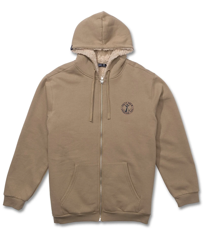 Salty Crew Coastal Long-Sleeve Fleece Hooded Jacket