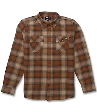 Salty Crew Daybreak Long Sleeve Plaid Flannel Shirt