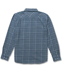 Salty Crew Daybreak Long Sleeve Window Plaid Flannel Shirt