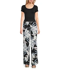 Salty Crew Dreamland Floral Print Wide Leg Beach Pants
