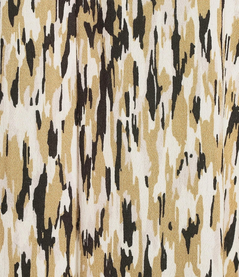 Salty Crew Dreamland Spaghetti Strap Animal Print Midi Dress