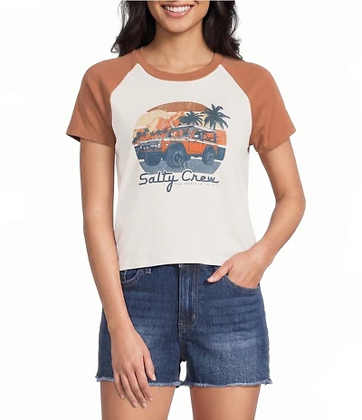 Salty Crew Drive To The Sea Raglan Sleeve T-Shirt