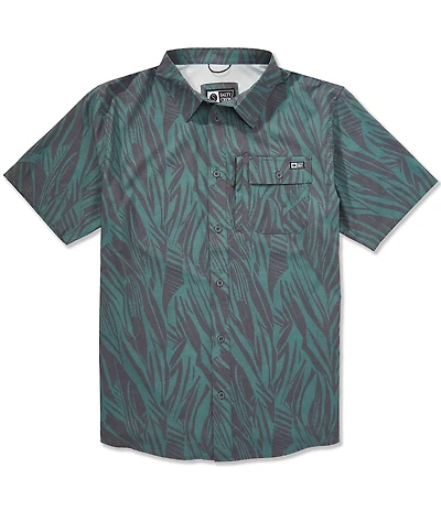 Salty Crew Flagship Printed Short Sleeve Woven Shirt