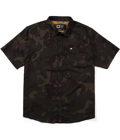 Salty Crew Flagship Short Sleeve Printed Technical Woven Shirt
