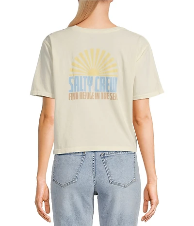 Salty Crew In The Rays Graphic Short Sleeve Cropped T-Shirt