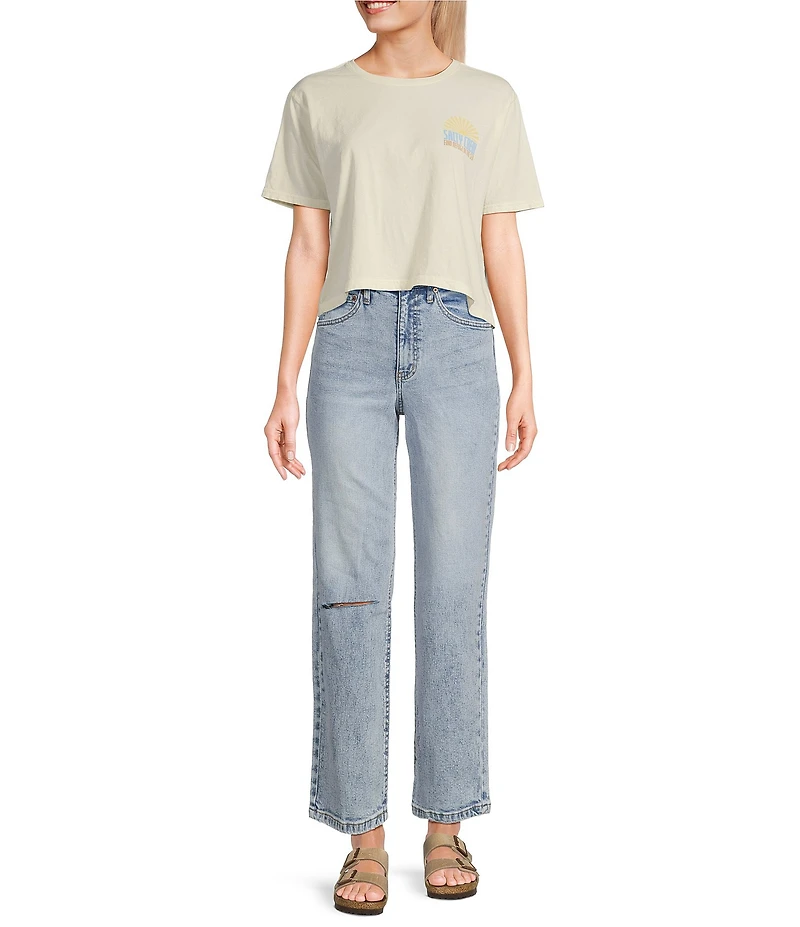 Salty Crew In The Rays Graphic Short Sleeve Cropped T-Shirt