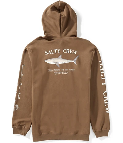 Salty Crew Long Sleeve Bruce Fleece Graphic Hoodie