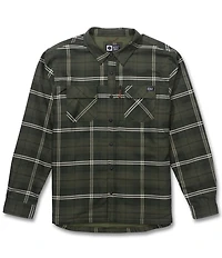 Salty Crew Long Sleeve Fathom Tech Yarn-Dyed Plaid Twill Shacket