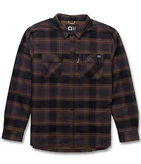 Salty Crew Long Sleeve Fathom Tech Yarn-Dyed Plaid Twill Shacket