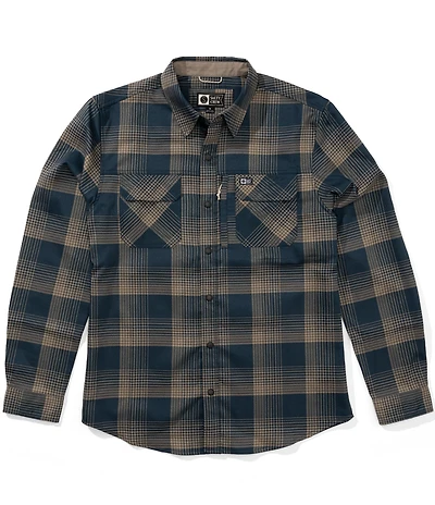 Salty Crew Long Sleeve Fathom Yarn Dyed Plaid Tech Flannel Woven Shirt