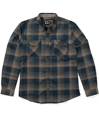 Salty Crew Long Sleeve Fathom Yarn Dyed Plaid Tech Flannel Woven Shirt