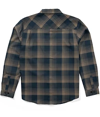 Salty Crew Long Sleeve Fathom Yarn Dyed Plaid Tech Flannel Woven Shirt