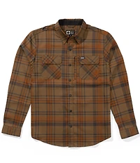 Salty Crew Long Sleeve Fathom Yarn Dyed Plaid Tech Flannel Woven Shirt