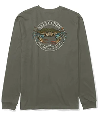 Salty Crew Long Sleeve Jimmy Crab T-Shirt