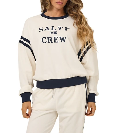Salty Crew Long Sleeve Maritime Crew Pullover