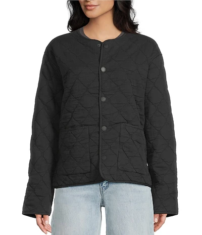 Salty Crew Long Sleeve Vintage Twill Camp Jacket