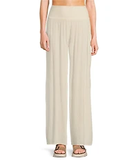 Salty Crew Mainland High Rise Printed Wide Leg Beach Pants