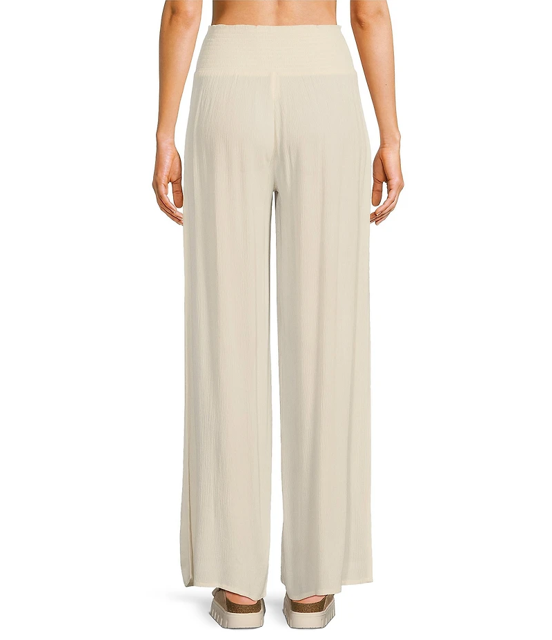 Salty Crew Mainland High Rise Printed Wide Leg Beach Pants