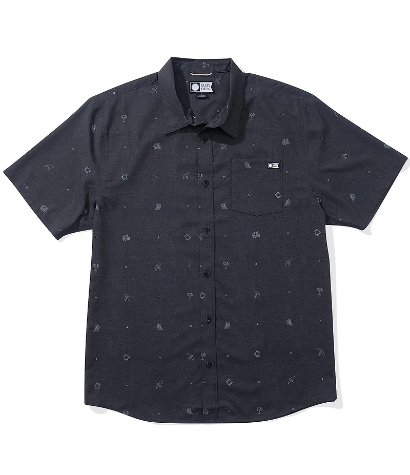 Salty Crew Micro Vibes Tech Short Sleeve Woven Shirt