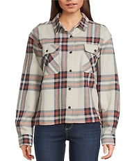 Salty Crew Nomad Long Sleeve Plaid Flannel Oversized Shirt