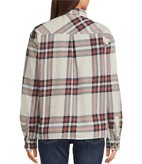 Salty Crew Nomad Long Sleeve Plaid Flannel Oversized Shirt