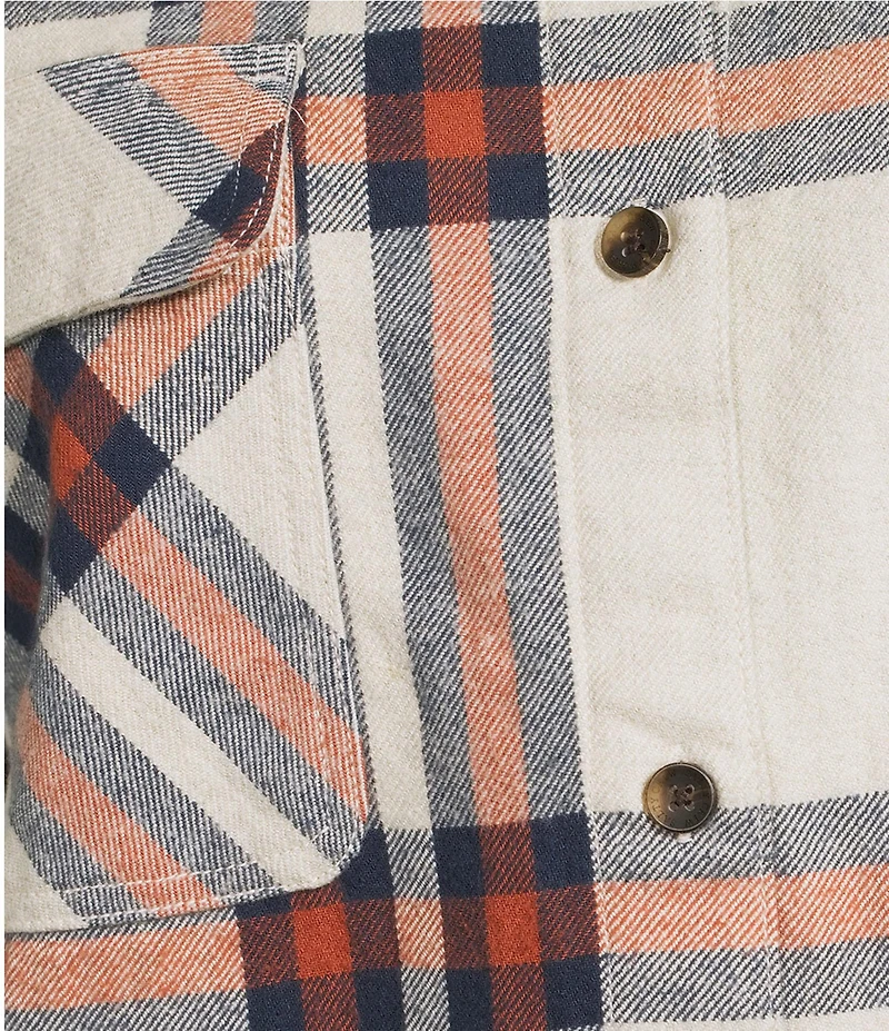 Salty Crew Nomad Long Sleeve Plaid Flannel Oversized Shirt