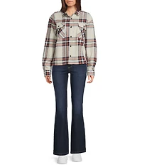 Salty Crew Nomad Long Sleeve Plaid Flannel Oversized Shirt
