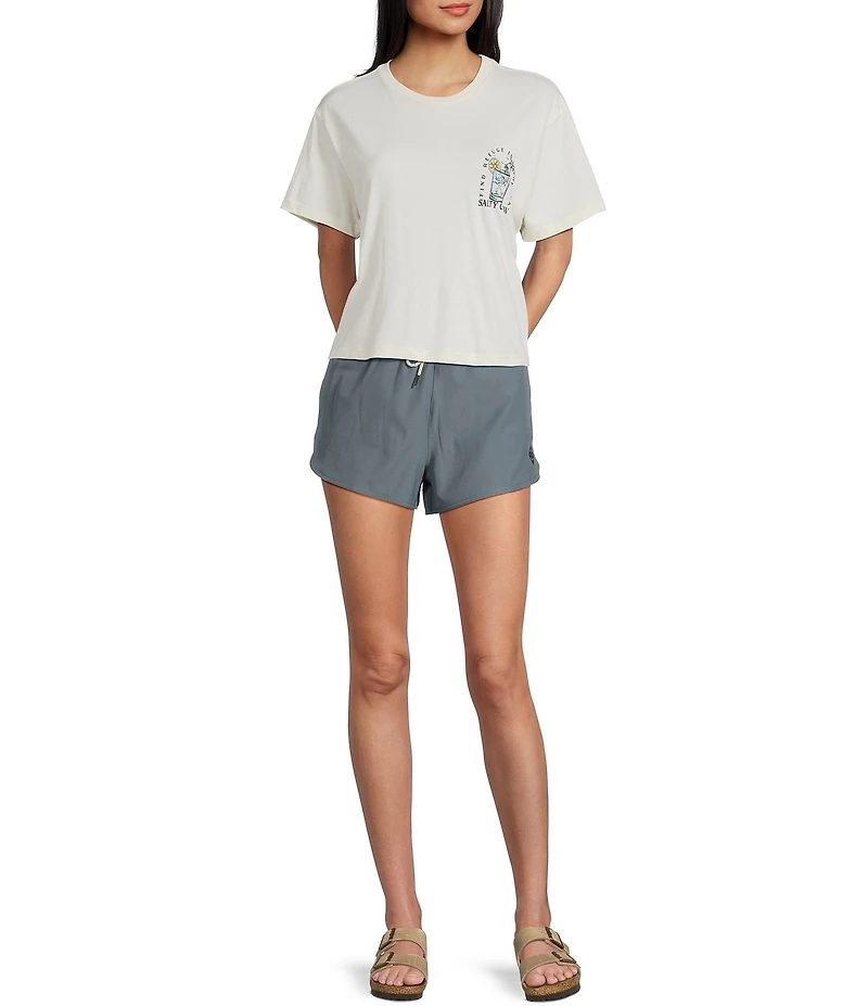 Salty Crew Ocean Spray Short Sleeve Cropped T-Shirt