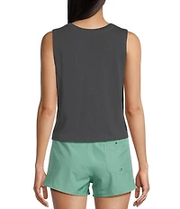 Salty Crew Outside Sleeveless Cropped Tank Top