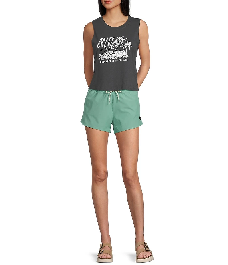 Salty Crew Outside Sleeveless Cropped Tank Top