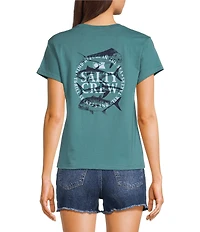 Salty Crew Overlay Modern Cap Sleeve T-Shirt