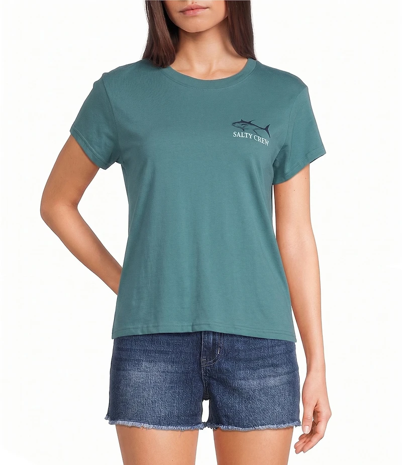 Salty Crew Overlay Modern Cap Sleeve T-Shirt